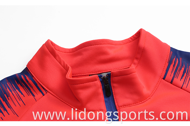 Oem Customize Unisex Jogging Sportshirt High Quality Tracksuit Set Half Zipper Sportswear